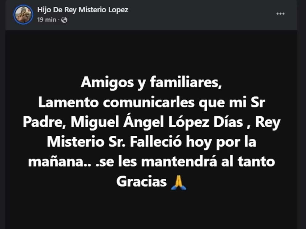 ¡Adiós a una Leyenda! Muere Rey Misterio Sr., Ícono de la Lucha Libre Mexicana